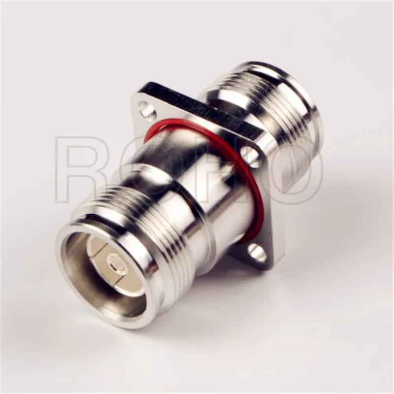 RF Coaxial Mini DIN 4.3/10 Female-N Male Connector Adapter