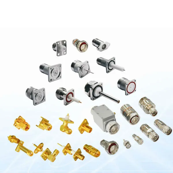 RF Coaxial Mini DIN 4.3/10 Female-N Male Connector Adapter