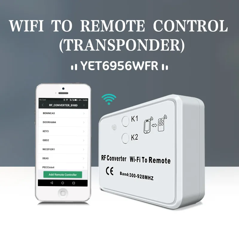 RF Converter Controlled by Phone Ios APP System Fixed&Rolling Code Duplicator Yet6956