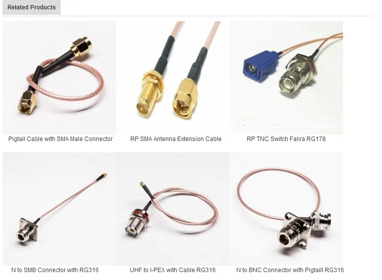 Rg178 Assembly MCX RF Cable Td