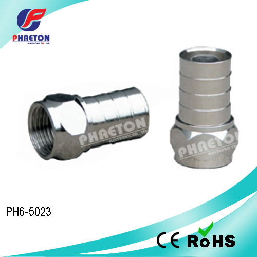 Rg59 RG6 Crimp F Connector for CATV Cable (pH6- 5023 )