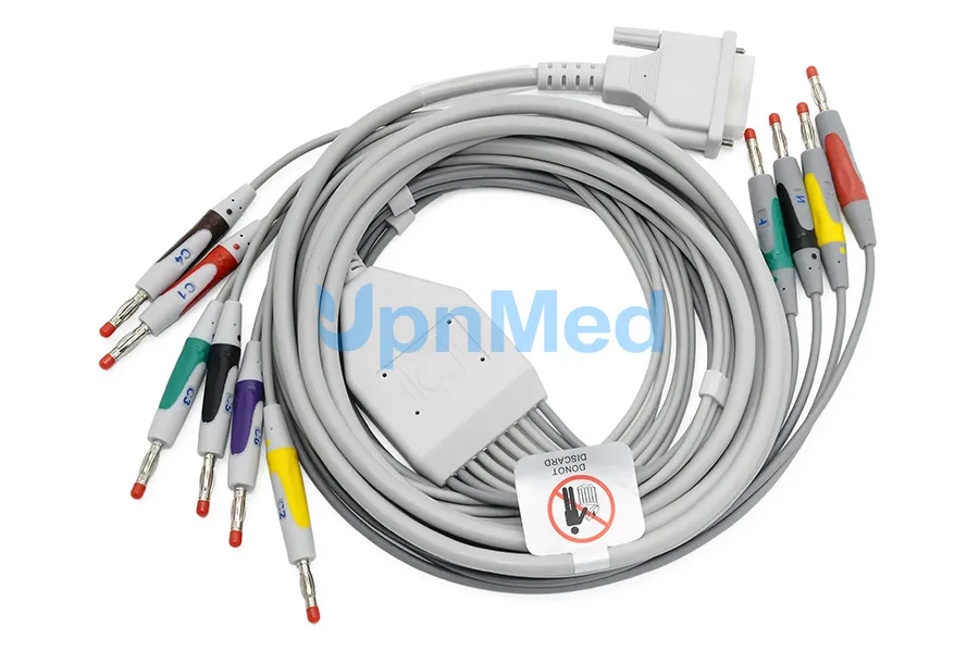 Schiller 10 Lead EKG Cable with Long Screw 2.400095
