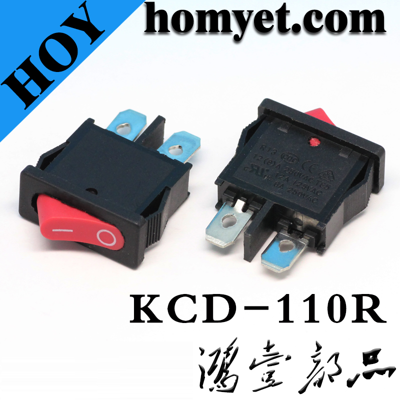 SGS Spst 2pin 250V 6A Power Button Rocker Switch