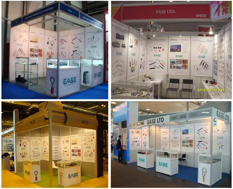 Shrinkage Solder Sleeve Heat Shrink Tube Butt Terminal Wire Splice Connector with Box 4 Colors