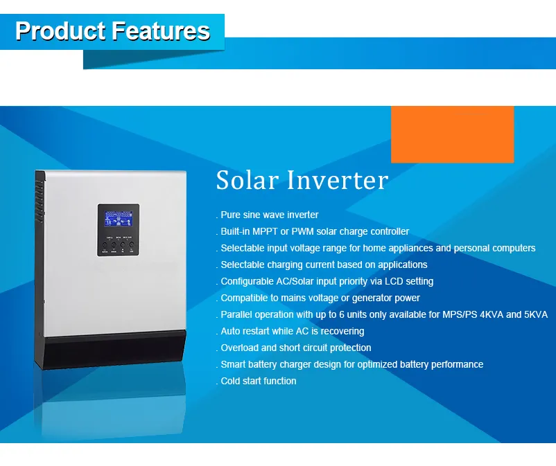 Sine Wave 3kVA Inverter Peaking 6000va PWM Invertor