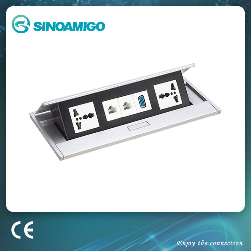 Sinoamigo Flip up Cover Desktop Power Box