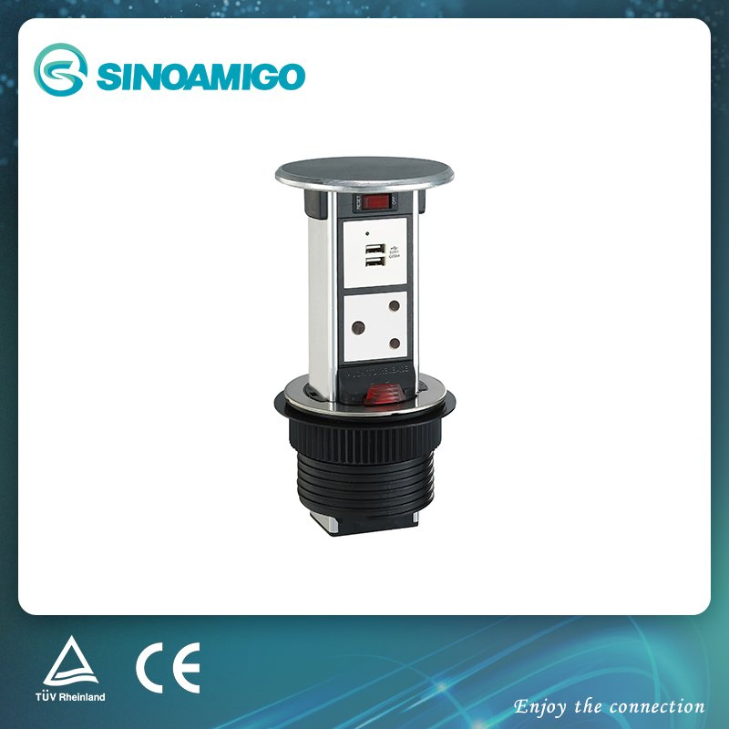 Sinoamigo IP55 Waterproof Pulling up Desktop Socket