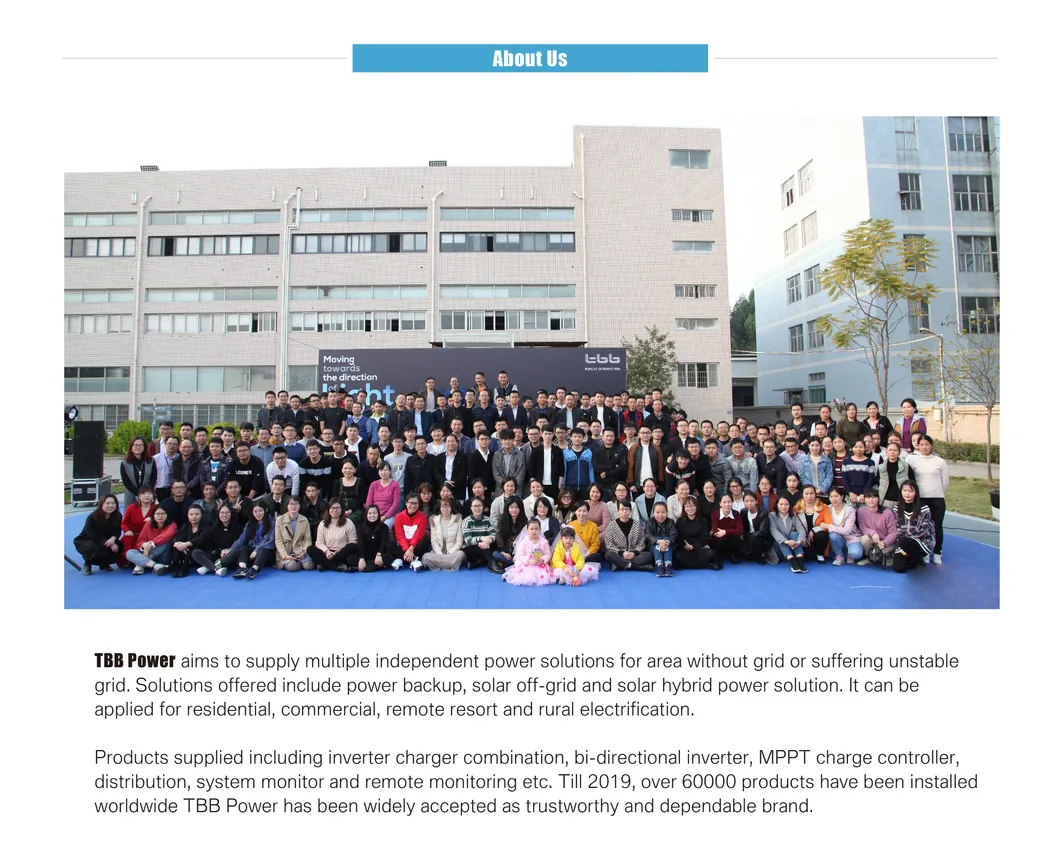 TBB 4kw, 5kw, 8kw Solar Backup Inverter for Big Residential or Commercial