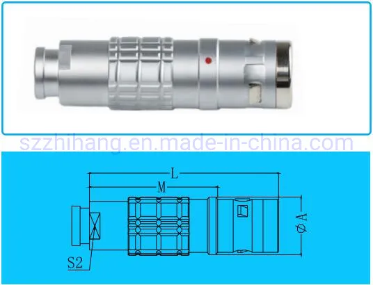 TGG.3K.302.CLAC 3K 2Pins K series TGG straight connector M16 IP67 Waterproof plug