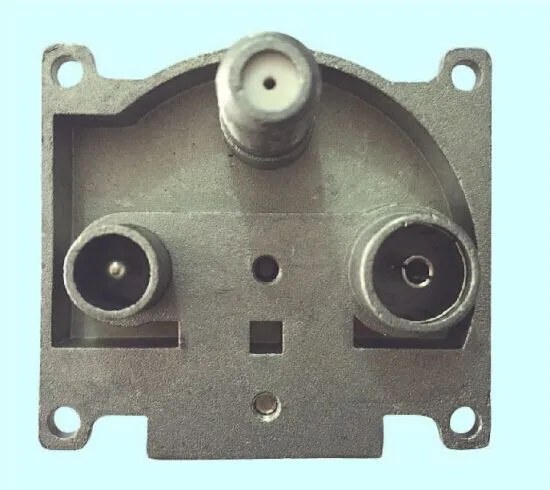 Three Holes TV+FM+Sat TV Wall Socket Through-Type
