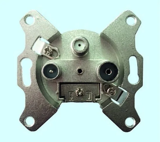 Three Holes TV+FM+Sat TV Wall Socket Through-Type