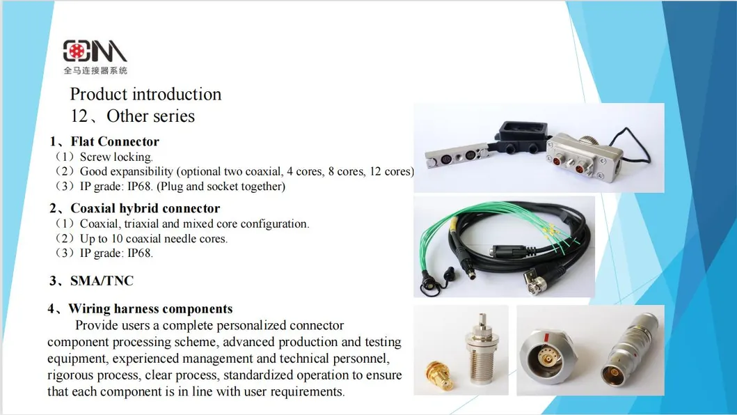 Tj60-N6s6szb Socket M12 12V Circular Push Pull Connector