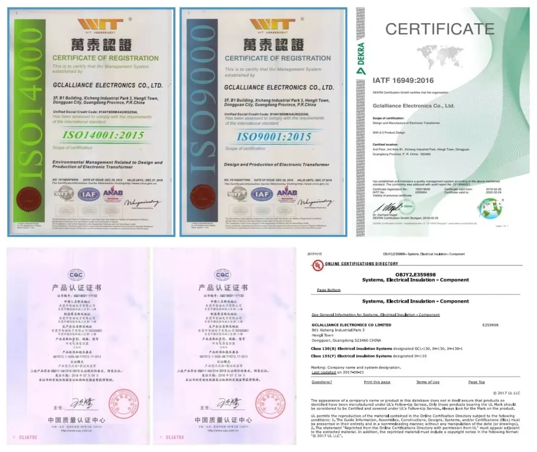UL Approved Er28 High Electric Voltage Frequency Power Transformer for Visual Signaling Equipment