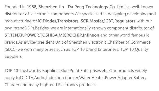 Ultrasonic Power Switch Transistor Bu508A