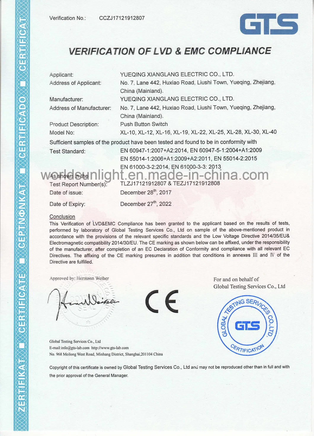 Universal Car Accessories 16mm 12V 3A LED Power Metal Push Button Switch with Socket Plug