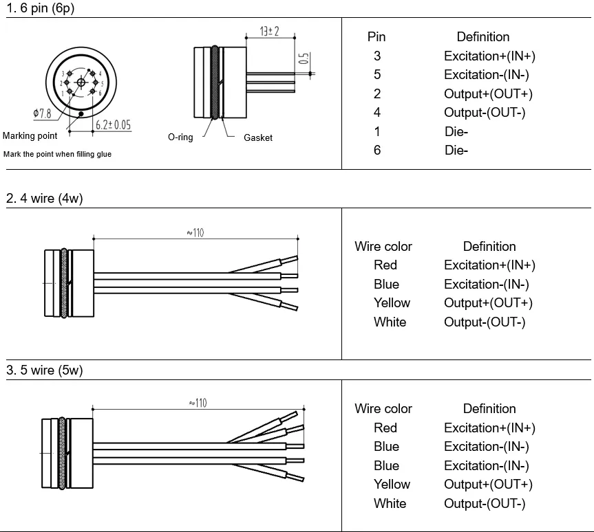 Water Pressure Transducer OEM Liquid Pressure Sensor Amplified Output Sensor