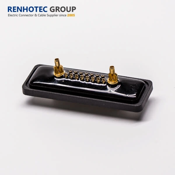Waterproof IP67 Solder 17W2 Female High Power D-SUB Connector