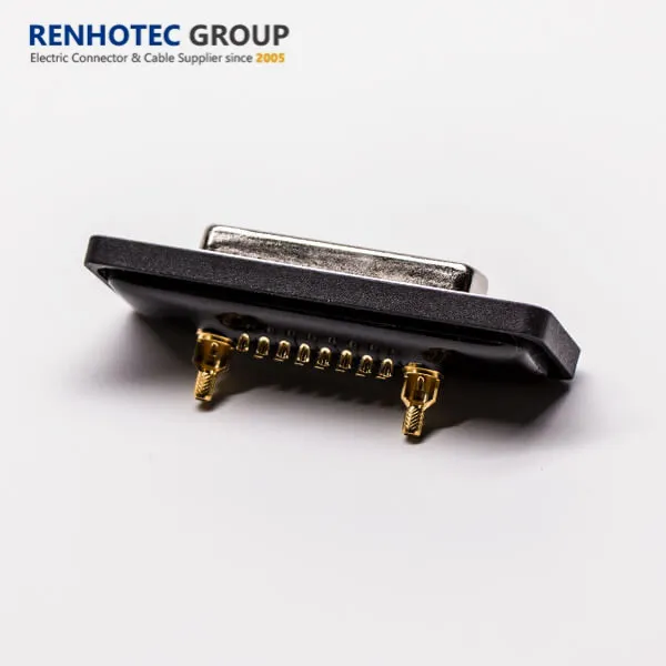Waterproof IP67 Solder 17W2 Female High Power D-SUB Connector