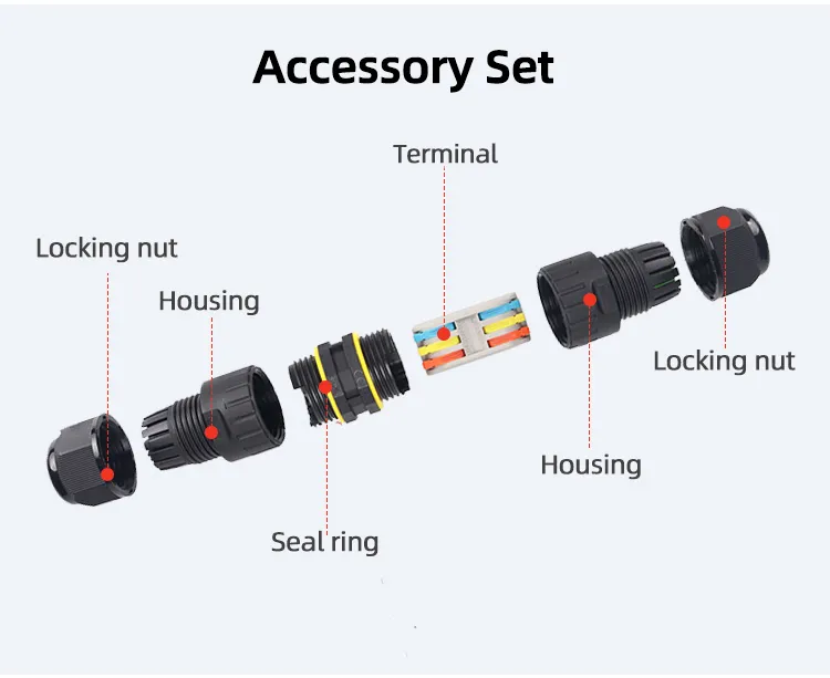 Waterproof Wire to Wire Terminals Crimp Cable Connector