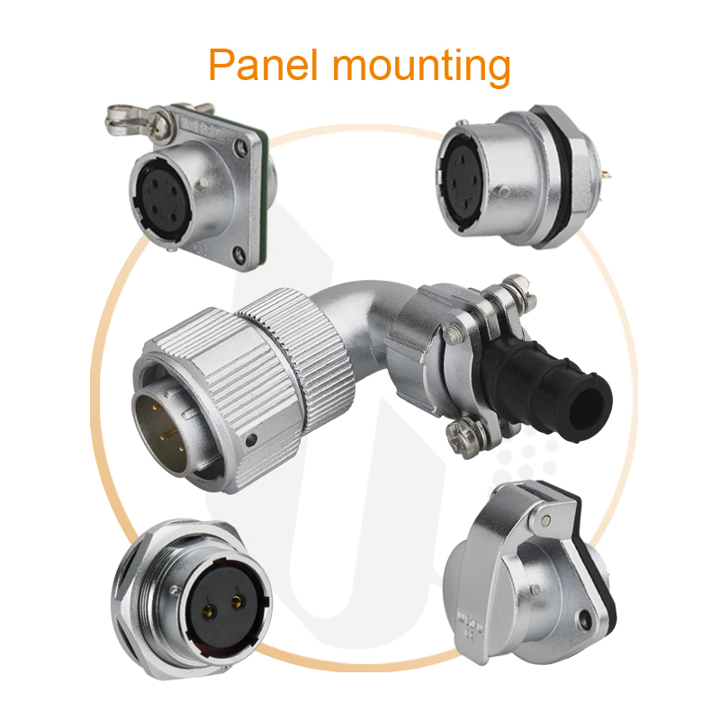 Weipu Wy28 -TV Pre Insulated Cable LED Strip Light 2 Pin Coaxial Circular Connector