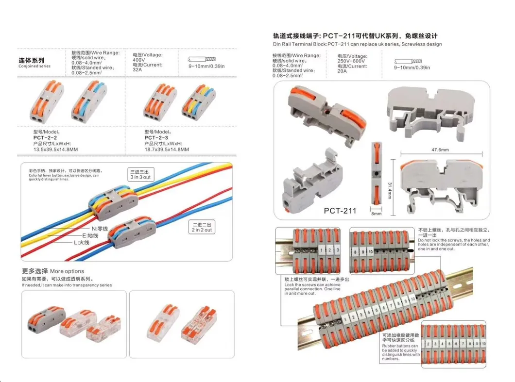 Equivalent of Wago Wire Docking Connector Spl-3