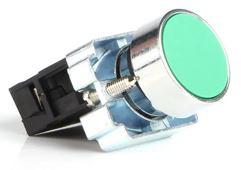 XB2-BA31 Green Color Pushbutton Switch with 1no Contact / Flat Button